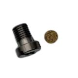 Anschlussnippel m. Sinterfilter für CO2-Hochdruckschlauch OXY und Micro Matic mit Handanzugsrändelmutter